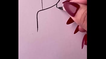 Pencil drawing girl back side video for beginners