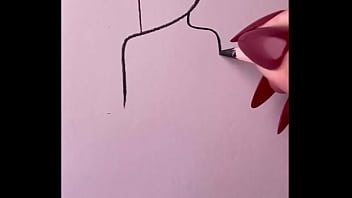 Pencil drawing girl back side video for beginners