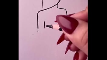 Pencil drawing girl back side video for beginners