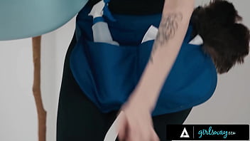 Redhead milf invites maid for threesome