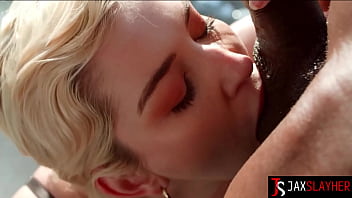 Stunning babe skye blue enjoys balcony sex after titjob