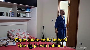 "pegadinha com esposa de olhos vendados" escondi meu amigo no guarda roupas na hora da transa com minha esposa