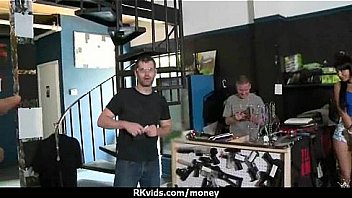 Sensual girl talked into having sex for cash 18