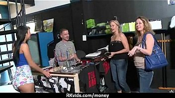 Sensual girl talked into having sex for cash 18