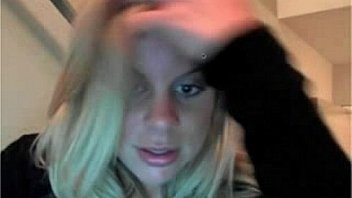 Busty blonde milf massage pussy on webcam