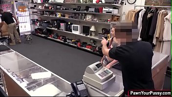 Busty brunette harlow fucked in pawnshop