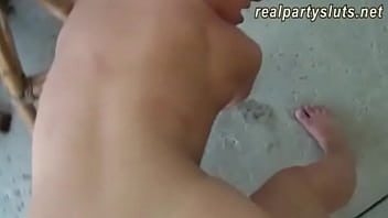 Two slutty blondes had a party and orgy with two dudes