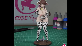 Figure 3d cow woman stl