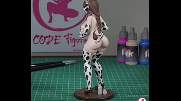 Figure 3d cow woman stl
