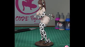 Figure 3d cow woman stl