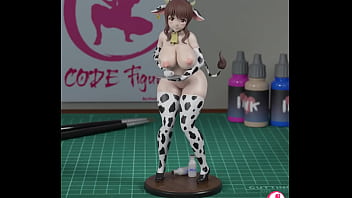 Figure 3d cow woman stl