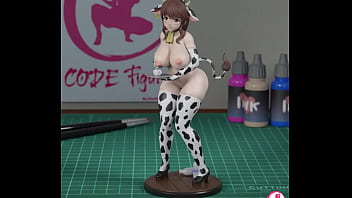 Figure 3d cow woman stl
