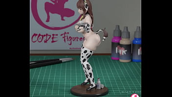 Figure 3d cow woman stl