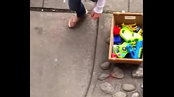 Louise sexy feet walking