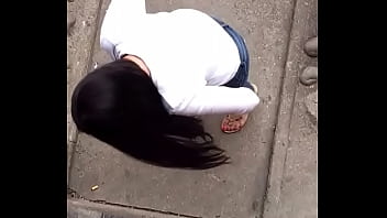 Louise sexy feet walking