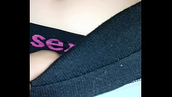 I peck her belly button while she rides me