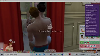 Assjob from thick asian martha convinced to undress for her ex while nudging up against her big butt