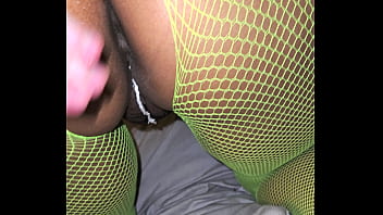 Latina milf on period massaging dick and cum shot on ass