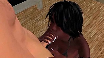 A sexy 3d indian babe is sucking a cock