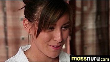 Nuru massage ends with a hot shower fuck 9