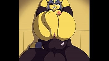 Ankha gets screwed by a giant cocked monster