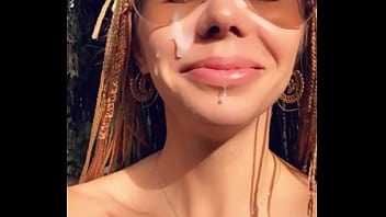 Wild sex outdoors during a walk in the woods