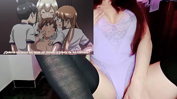 Estudiantes tienen una orgia en su primera vez masturbandome con hentai boku ni karem 3