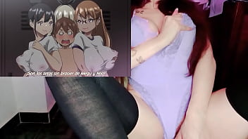 Estudiantes tienen una orgia en su primera vez masturbandome con hentai boku ni karem 3