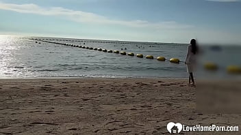 Brunette hottie rides my hard cock