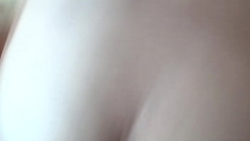 Stepson sticks his big cock in my ass and cums on my tits with my huge dildo