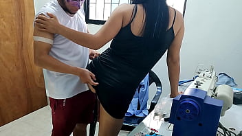 Sex addicted slut seduces me and asks for cock at work