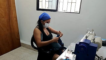 Sex addicted slut seduces me and asks for cock at work