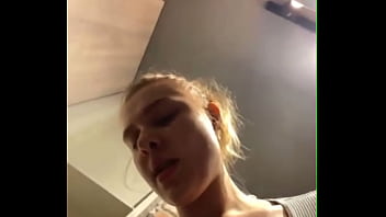 Fingering pussy in the gym