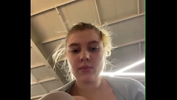 Fingering pussy in the gym