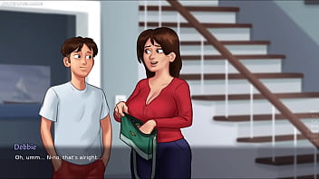 Summertime saga by darkcookie mature stepmom was caught masturbating in her bed by them horny pervert wants to fucks his hot milf stepmom