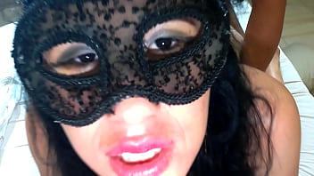 Married girl realizes her dream of two cocks in her mouth