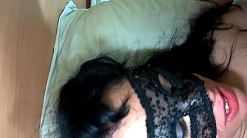 Married girl realizes her dream of two cocks in her mouth