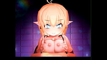 Huge boobs moaning 3d