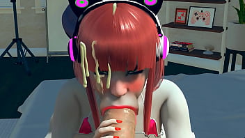 The rude stepdaughter vacuum blowjob