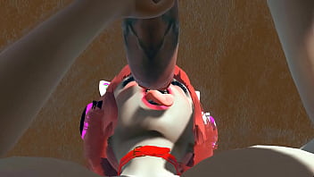 The rude stepdaughter vacuum blowjob