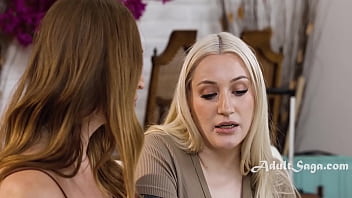 Ultra busty girls bond over love for a strapon toy skylar snow hadley haze