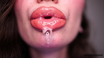 Drool collector smoking nude lips