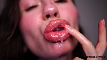 Drool collector smoking nude lips