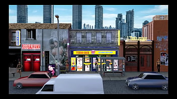 Nasty city hentai game ep 2 strip poker and homemade gloryhole footjob