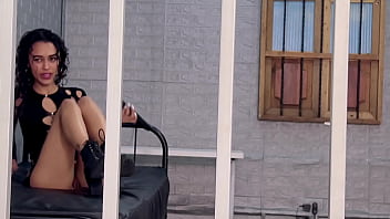 Horny slut lets the cop fuck her in the prison abby carter