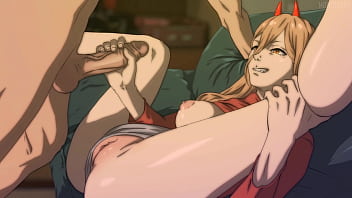 Denji le toca los senos a power para luego follarla duro