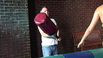 After a 4 way with kit and kat lee cindy behr gets to swallow the cum