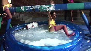 After a 4 way with kit and kat lee cindy behr gets to swallow the cum