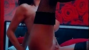 Teen brunette sucks and fucks a dildo