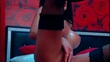 Teen brunette sucks and fucks a dildo